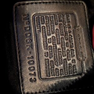 Coach Black Leather Bag